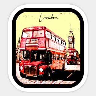 London city bus Sticker